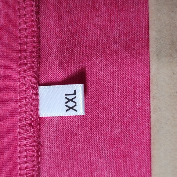 Hot Pink and White Sporty Tee - Picture 3 of 4